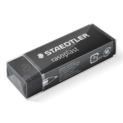 Radír, STAEDTLER "Rasoplast B20", fekete